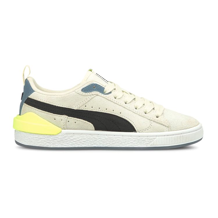 Puma Suede Series Bloc Lf Удобные Универсальные Повседневные Низкие Детские Кроссовки Детские кроссовки Молочно-белые 382004-01