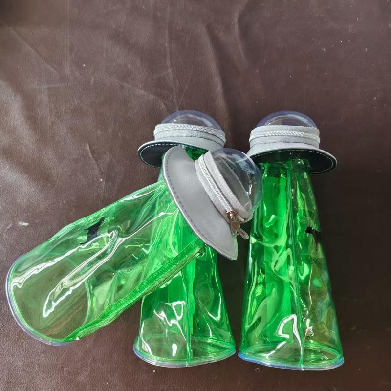 1Pcs Student Transparent Large Capacity Stationery Bag New Japanese Ufo Pencil Case Funny Doll Storage Bag Gift