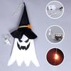 Halloween Decoration LED Flashing Light Festival Dress Up Glowing Wizard Ghost Hat Lamp Horror Atmosphere Decor Hanging Lantern