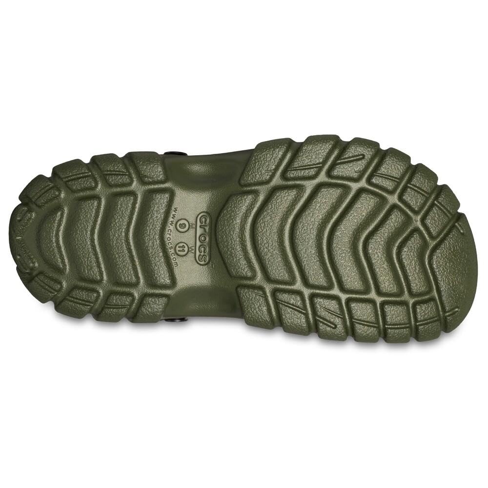 Клоги Crocs Sport Army Размер 28 см Внедорожные сандалии, Зеленый/Темно-синий,