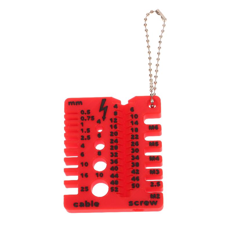 Portable Nut And Drill Bit Thread Checker 3D Printed Wire Screw Measuring Tool Screw Drill Bit Gauge For Nuts Bolts Threads