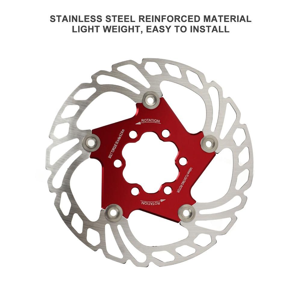 6 Bolts Road Bike Brake Disc Red Bike Floating Brake Disc Bike Brake Maintenance