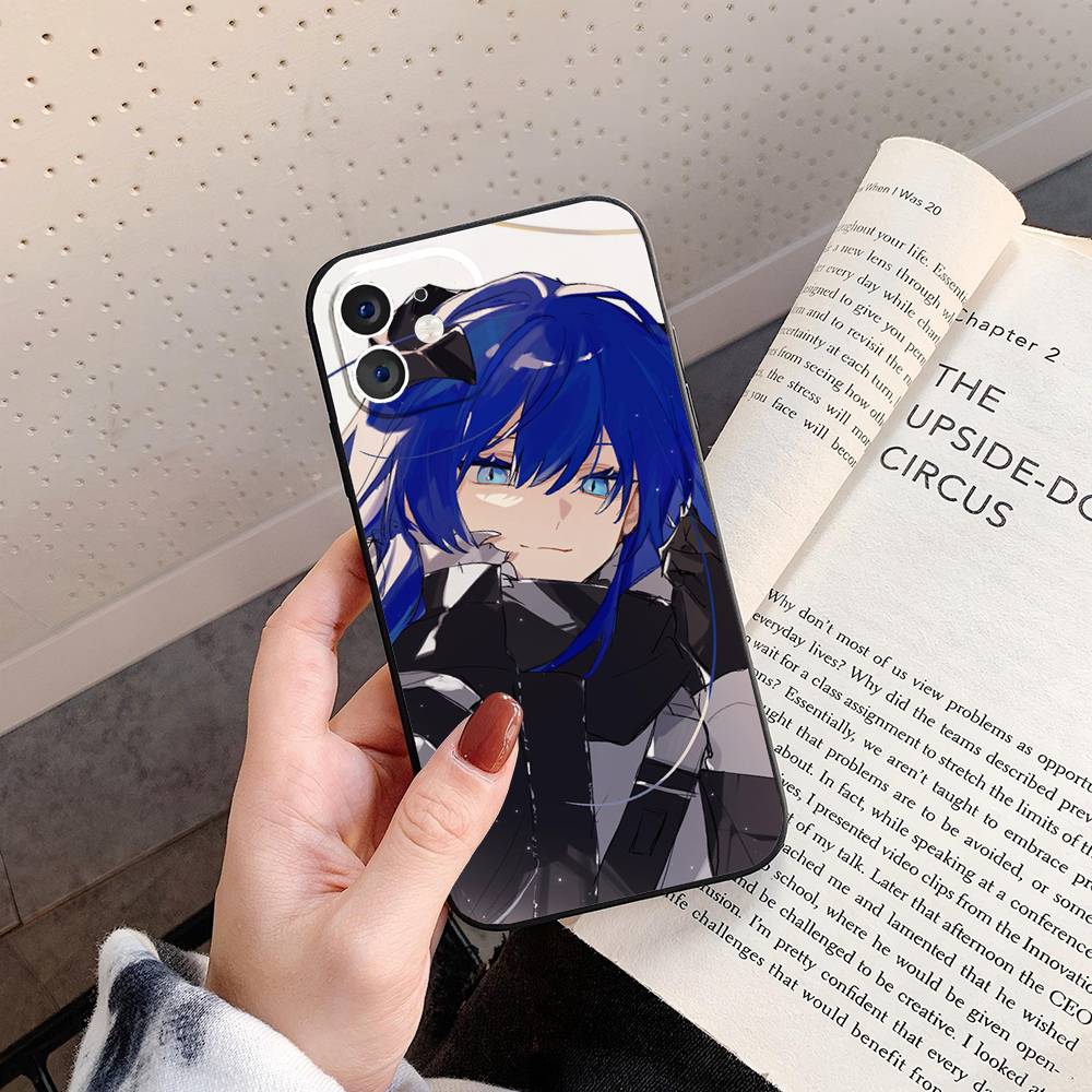 Mostima Чехол для телефона с анимацией из игры A-Arknights Для IPhone 17 Air 16 15 14 13 Pro Max 11 12 Черный силиконовый чехол