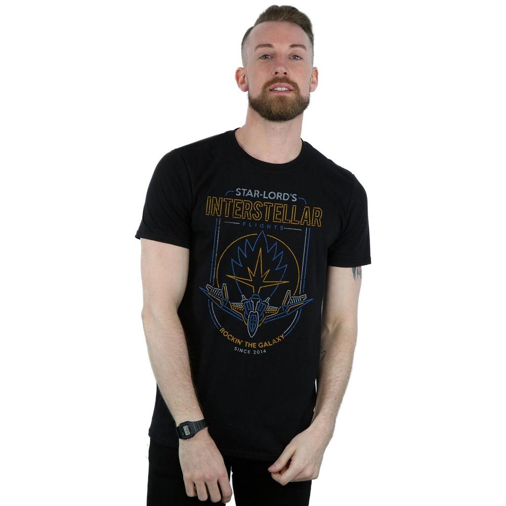 Marvel Mens Guardians Of The Galaxy Interstellar Flights T-Shirt