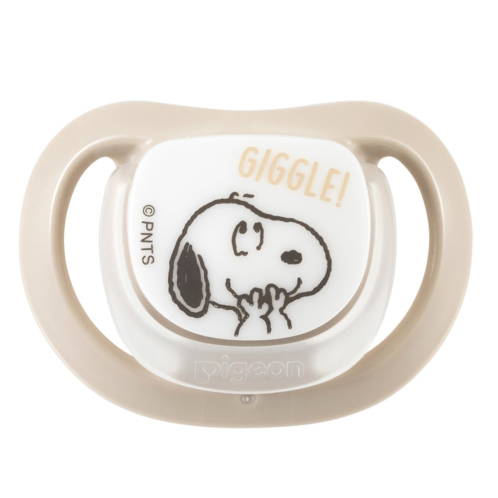 PIGEON Skin Friendly Pacifier for 3-6 Months, Size M, Snoopy Design