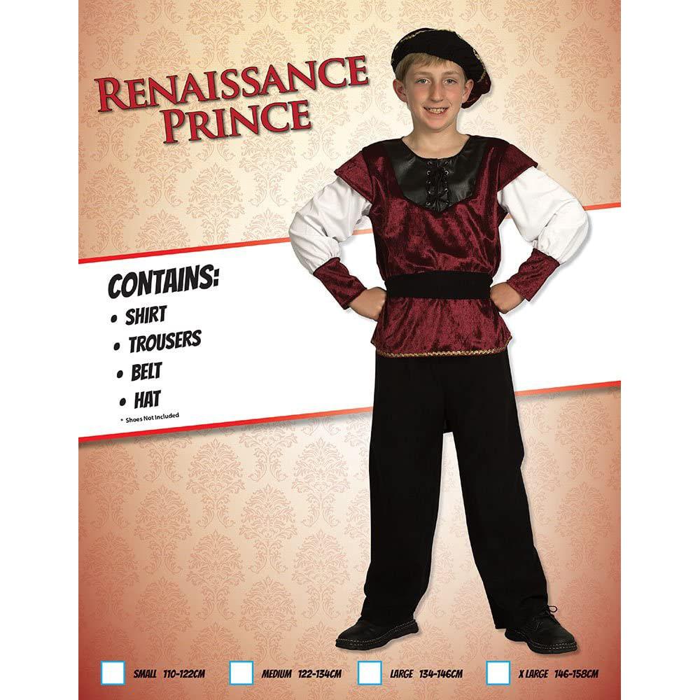 Bristol Novelty Childrens/Boys Renaissance Prince Costume