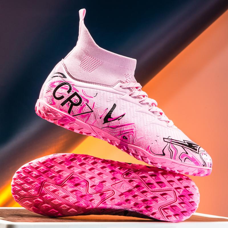 Новые молодежные спортивные бутсы CR7 Низкие Студенческие Футбольные Бутсы с Длинными И Сломанными Шипами для Тренировок и Матчей Профессиональные