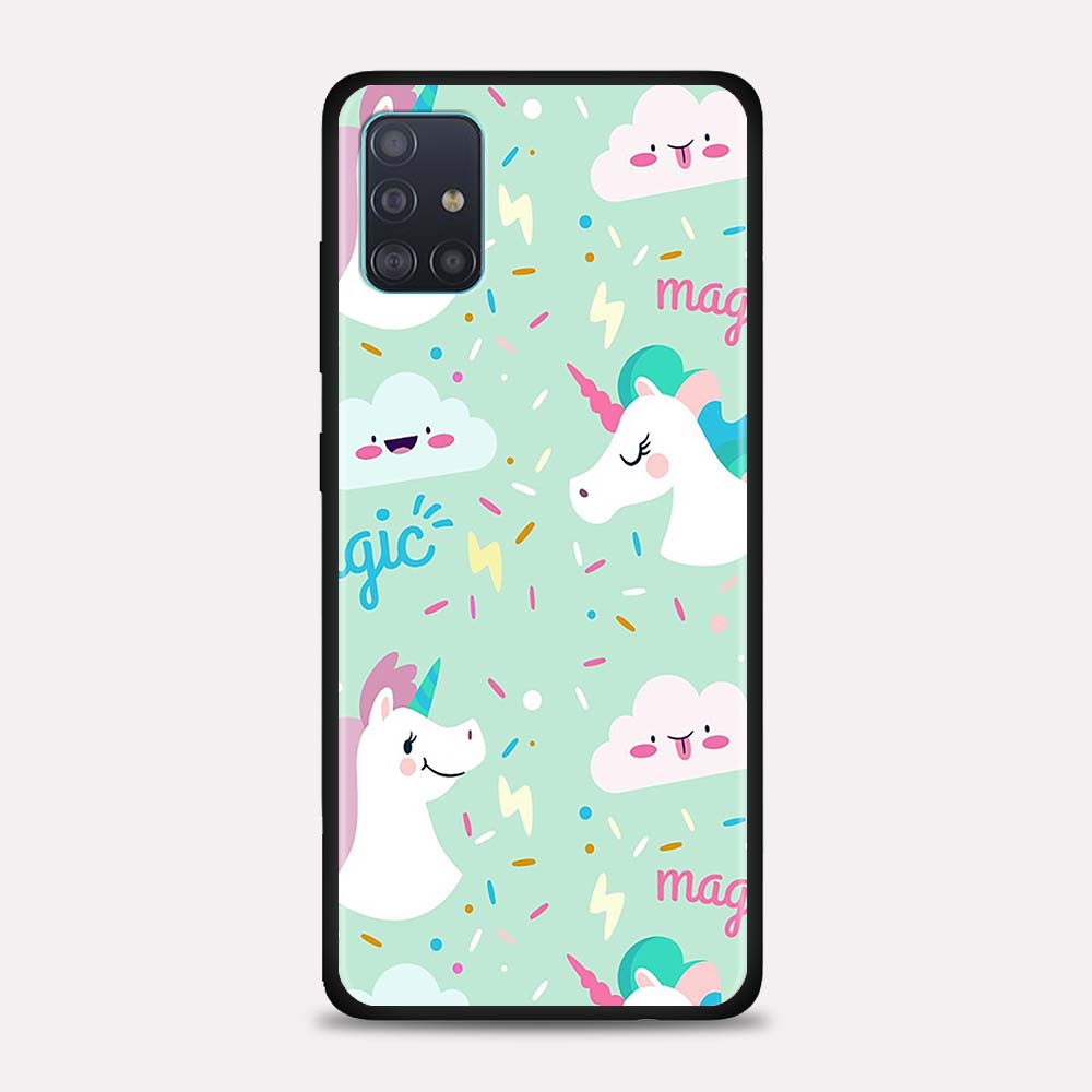 Прекрасный чехол для телефона с единорогом для Samsung Galaxy A51 A71 5G A21s A11 A31 A41 A91 A72 A12 A02s, мягкий силиконовый чехол, матовый бампер
