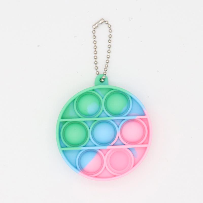 Красочный силиконовый брелок-игрушка-пузырь - Подвеска 'Мышеловка' и образовательный инструмент для снятия стресса