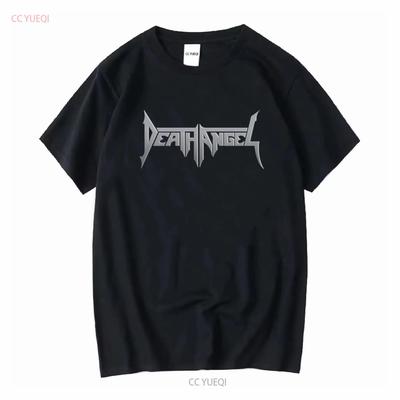 DEATH ANGEL Серая футболка с логотипом Новая S M XL 2XL с длинным или коротким рукавом винтажная стираная повседневная топ для повседневной носки дышащий