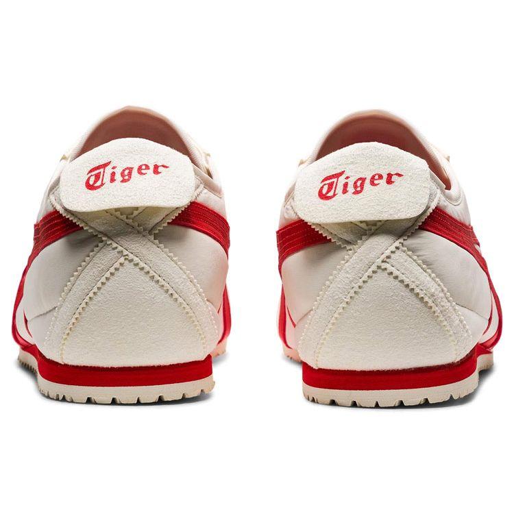 ONITSUKA TIGER MEXICO 66 Кремовый Огненно-красный Унисекс Низкие Нейлоновые Ретро Кроссовки для Lifestyle 1183B497-101