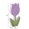 6Pcs Double-Sided Tulip Layered Tray Decoration Candy Color Plastic Floral Decoration  Easter Party