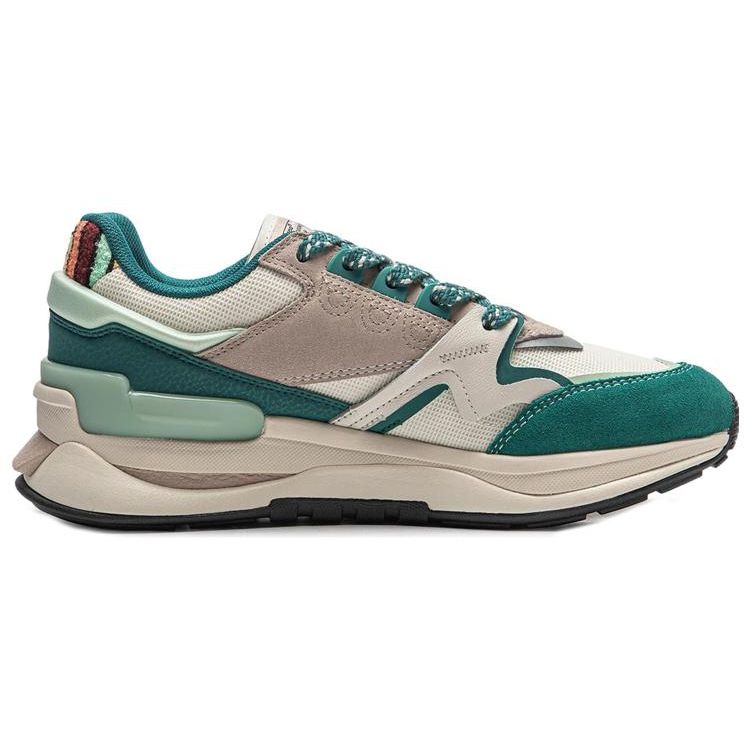 Li Ning 001 Chuxin V2 Versatile Comfortable Breathable Non-Slip Low-Top Casual Shoes Men Sneaker Green Yellow Brown AGCT501-3