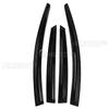 4 Pcs Black Tinted Car Side Window Visor Guard Vent Rain Guard Cover Trim Protection Awning Shelter for FORD for FOCUS 2009-2018