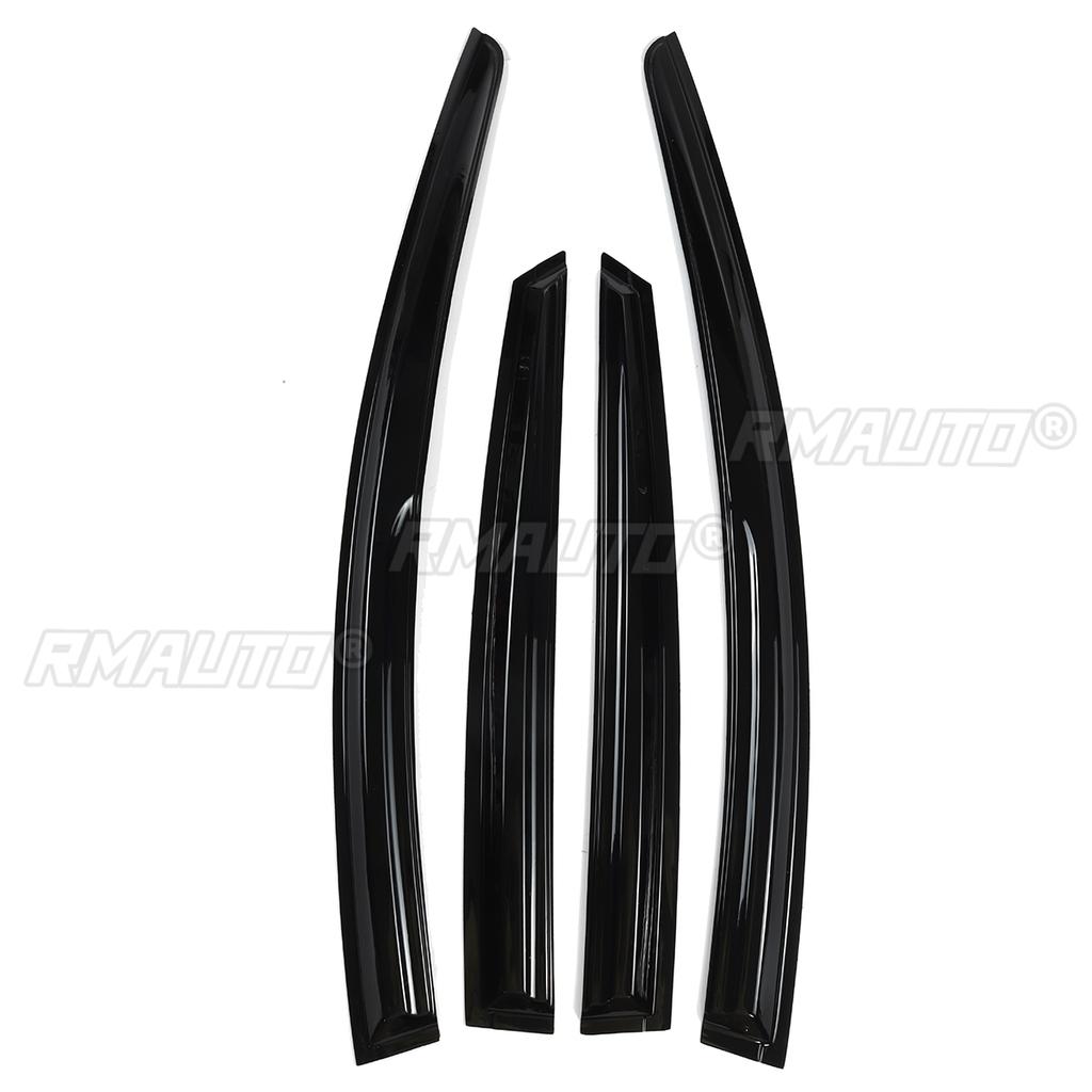 4 Pcs Black Tinted Car Side Window Visor Guard Vent Rain Guard Cover Trim Protection Awning Shelter for FORD for FOCUS 2009-2018