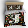 Letter "J", daisies, circles. Bedding sets Duvet cover sets Duvet covers Pillowcases(1 * Duvet Cover 2 * Pillowcases without duvet insert)