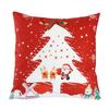 New Pillowcase Christmas Super Soft Red Simple Cute Santa Claus Print Cushion Home Cushion