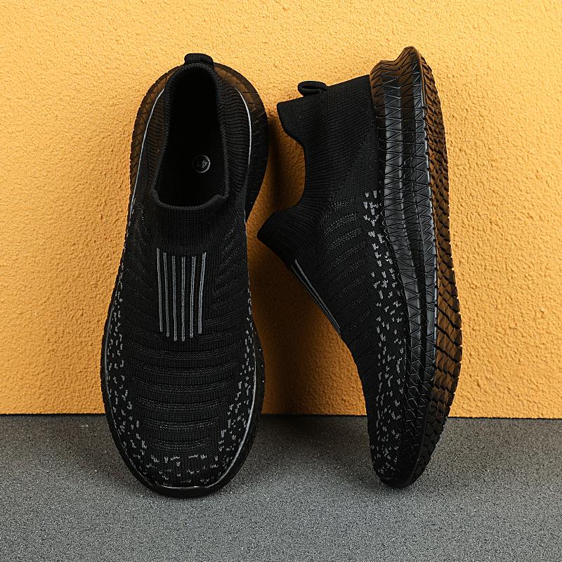 Мужские летние повседневные спортивные кроссовки Дышащие легкие SlipOn Вулканизированные на плоской подошве Для улицы мужские ходьба Противоскользящие мужские туфли на плоской подошве