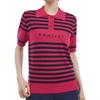 Женская классическая поло-рубашка Admiral Golf с полосками, вязаная, с рукавом до локтя ADLA451, розовый