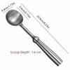 304 Stainless Steel Ice Cream Scoop Self-Dispensing Non Stick Watermelon Scoop Ergonomic Handle Durable Ball Digging Spoon