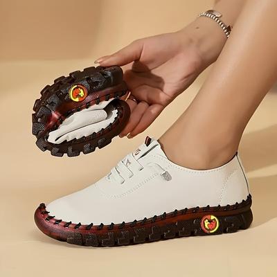 Кроссовки женские туфли лоферы на плоской подошве кожаные туфли для мам для женщин удобные мягкие туфли на платформе повседневные туфли Zapatos De Mujer