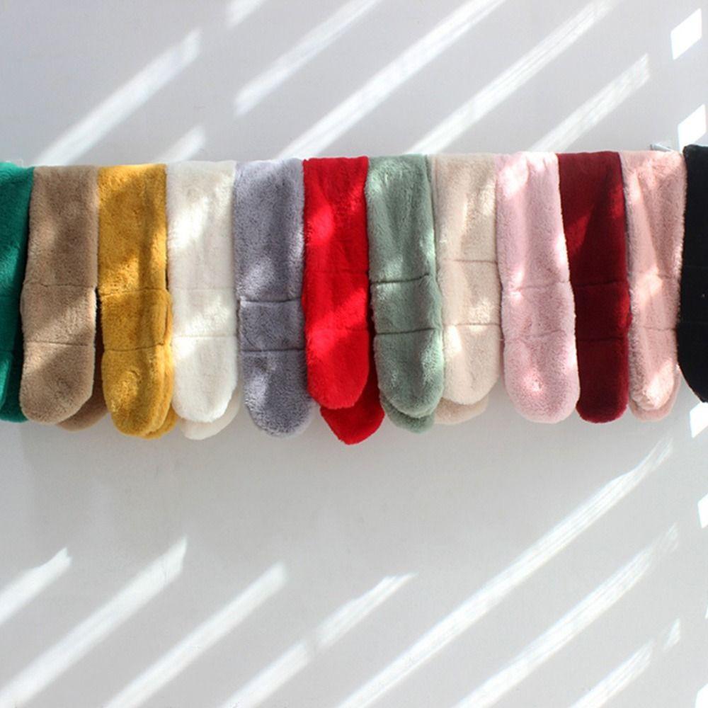 Thicken Cross Scarf Solid Color Neck Warmer Cute Neck Scarf Boys