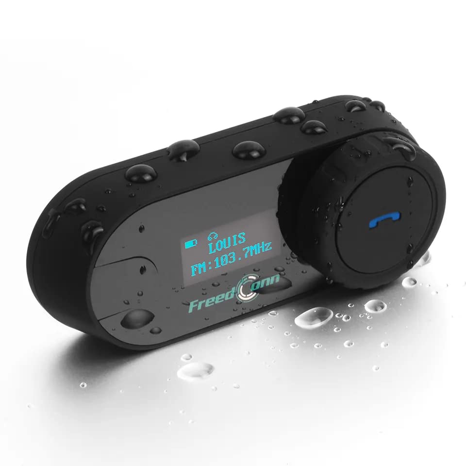 New and improved Freedconn motorcycle music Bluetooth LCD Japanese voice pairable with other simultaneous Japanese instruction manual of TCOM-SC