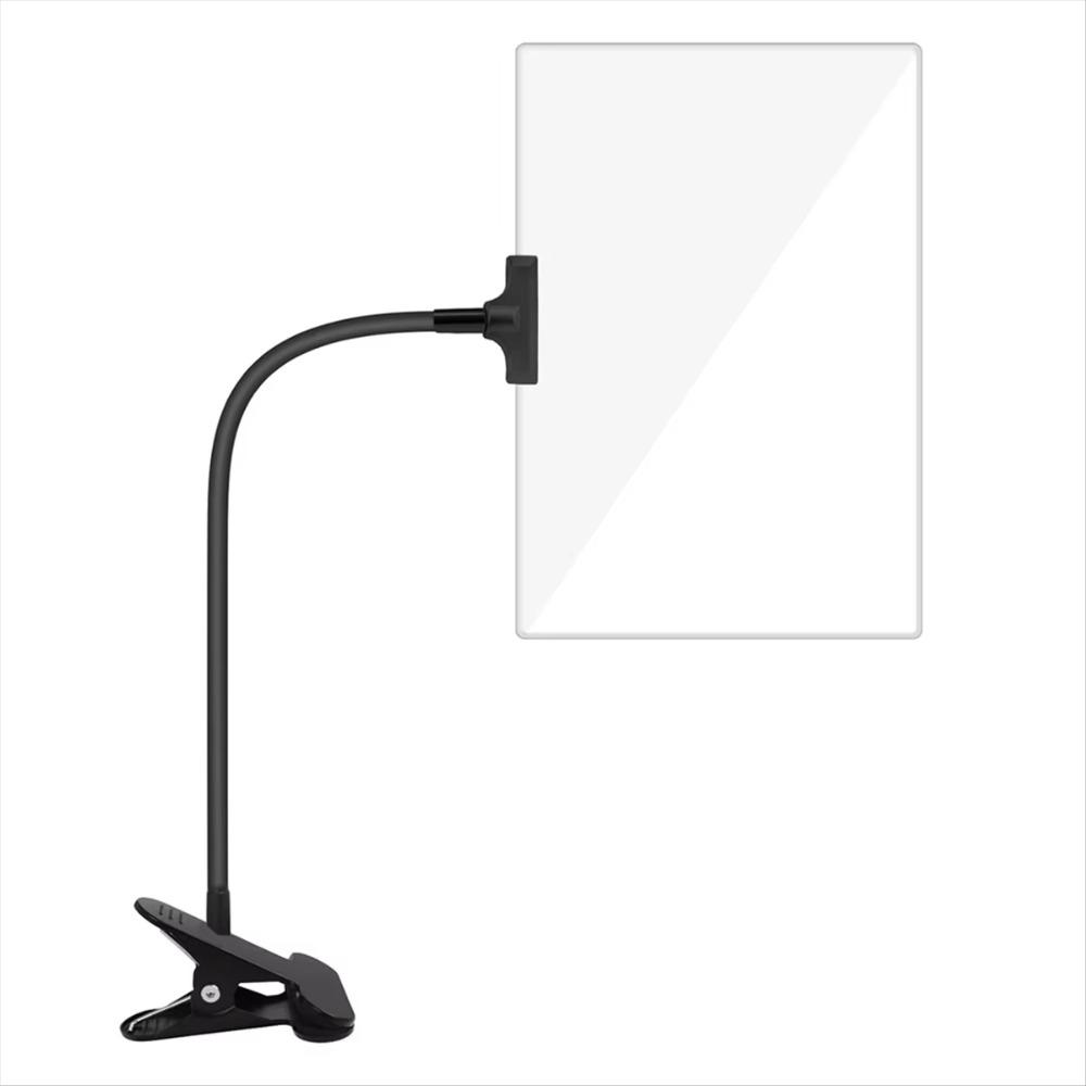 Лупа с клипсой на гибкой ножке, регулируемая лупа, 5-кратное увеличение, настольная