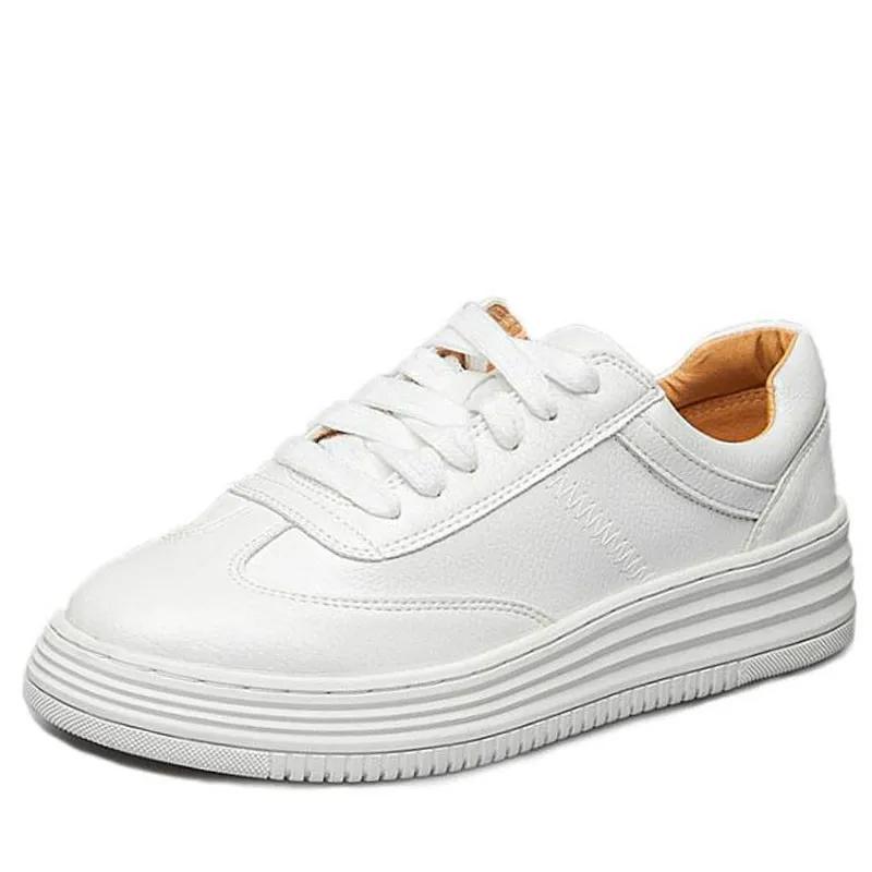 Кроссовки женские повседневные низкие кожаные туфли легкие белые розовые туфли дышащие криперы на платформе балетки туфли 2024