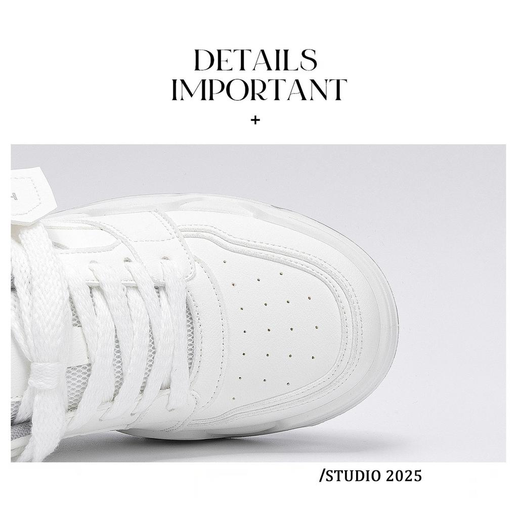 Global Invisible Heightening White Shoes ZHQ68317 Summer Trend Men's Shoes Popular Thick-soled Versatile Inner Heightening Board Shoes