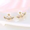 1 Pair Women Ear Studs Party Wedding Flower Earrings Exquisite Delicate Jewelry Dress Up Decoration Friendship Gift