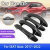 Накладка на дверную ручку из углеродного волокна, подходит для SEAT Ibiza MK5 6F KJ1 2017 2018 2022, автомобильные аксессуары, Стайлинг