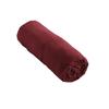 Drap Housse - Gaia - 90 X 190 Cm - Gaze De Coton - Couleur Lie De Vin - Extensible 30 Cm