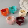 Resin Open Bangle Open Design Street Shot Jewelry Trend Geometric Bracelet  For Women Gift