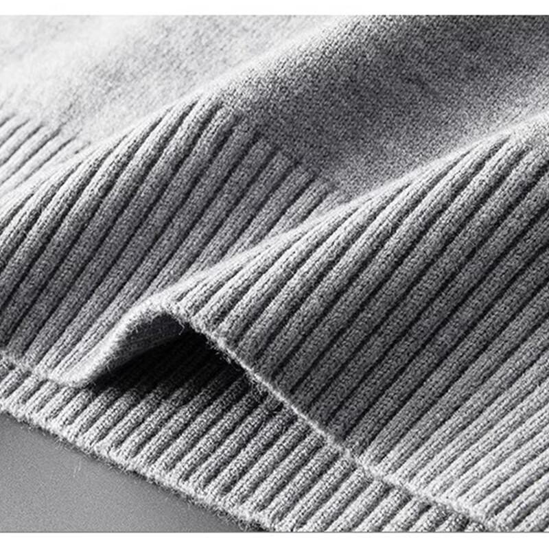 ROMON Men's Casual Round Neck Knit Sweater