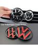 New 2026 For VW Volkswagen Jetta MK5 Golf Non-destructive Front Hood Radiateor Badge Rear Trunk Lid Cover Emblem Sticke For VW Volkswagen zs1