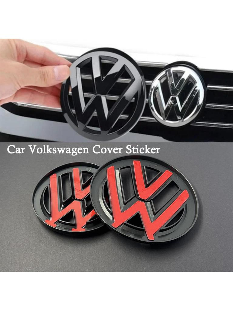 New 2026 For VW Volkswagen Jetta MK5 Golf Non-destructive Front Hood Radiateor Badge Rear Trunk Lid Cover Emblem Sticke For VW Volkswagen zs1