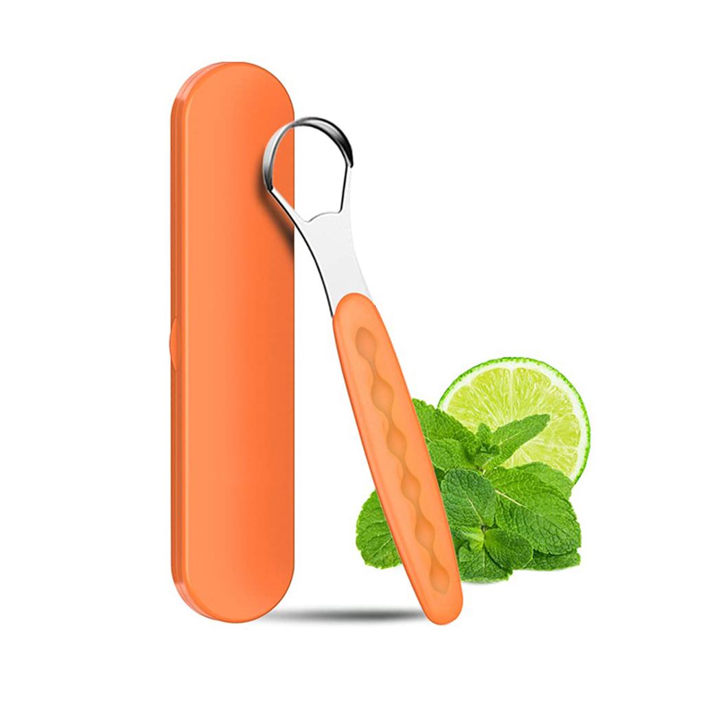 Портативный футляр из нержавеющей стали для чистки языка, цветной скребок для языка, очиститель полости рта от неприятного запаха изо рта, стоматология, гигиена полости рта