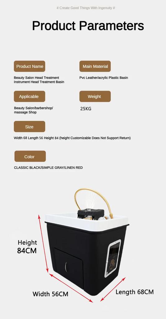 Спа-кресло для мытья головы, раковина для парикмахера, паровое переносное кресло для мытья волос, водная терапия, Lavacabezas, салонное оборудование
