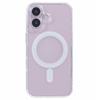 For iPhone 16 TPU+Acrylic Phone Case with Silk Printing Tempered Glass Screen Film+Clear Lens Film