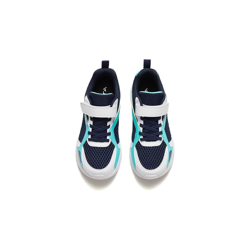 Anta Antiskid Wear-Resistant Low-Top Running Shoes Kids Sneaker Fluorescent-Green White Blue A312325521-1