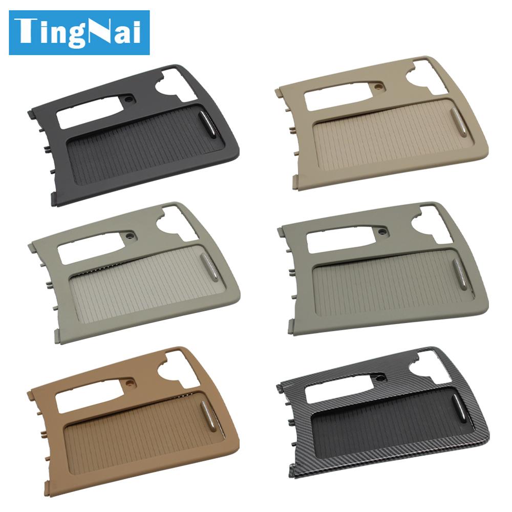 Центральный подлокотник из углеродного волокна с левым рулем, держатель для стакана, шторка, внешняя рама, панель для Benz W204 W207 W212 C180 C200 C220