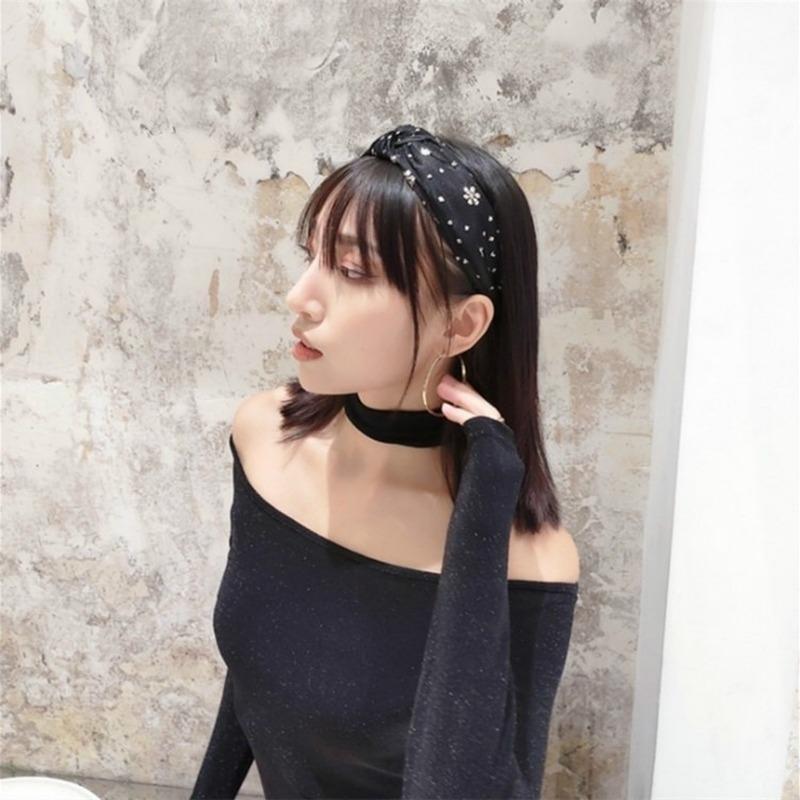 Модная повязка на голову со стразами для женщин в форме снежинки, бриллиантовая повязка на голову для взрослых девочек, аксессуары для волос, свежая сетчатая ткань, обруч для волос