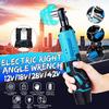 35N.m Electric Wrench Cordless Ratchet Right Angle Wrench with Batteries Sockets Kit Rechargeable Car 12V 18V 28V 48V
