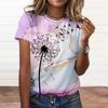 Women'S T-Shirt 3d Floral Print Tee Large Size Tops Woman Clothing Everyday Female Top Women Short Sleeve T Shirt