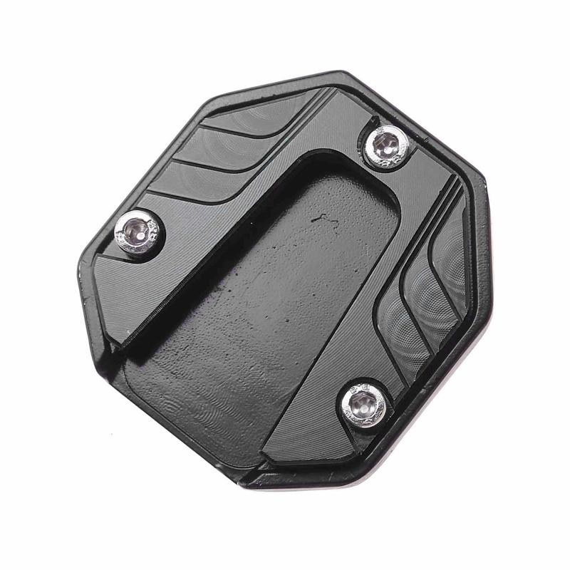 Motorcycle Aluminum Alloy Foot Support Pad Increased Anti-Slip Base Side Support Extended Foot Pad for Motorcycle Bicycle