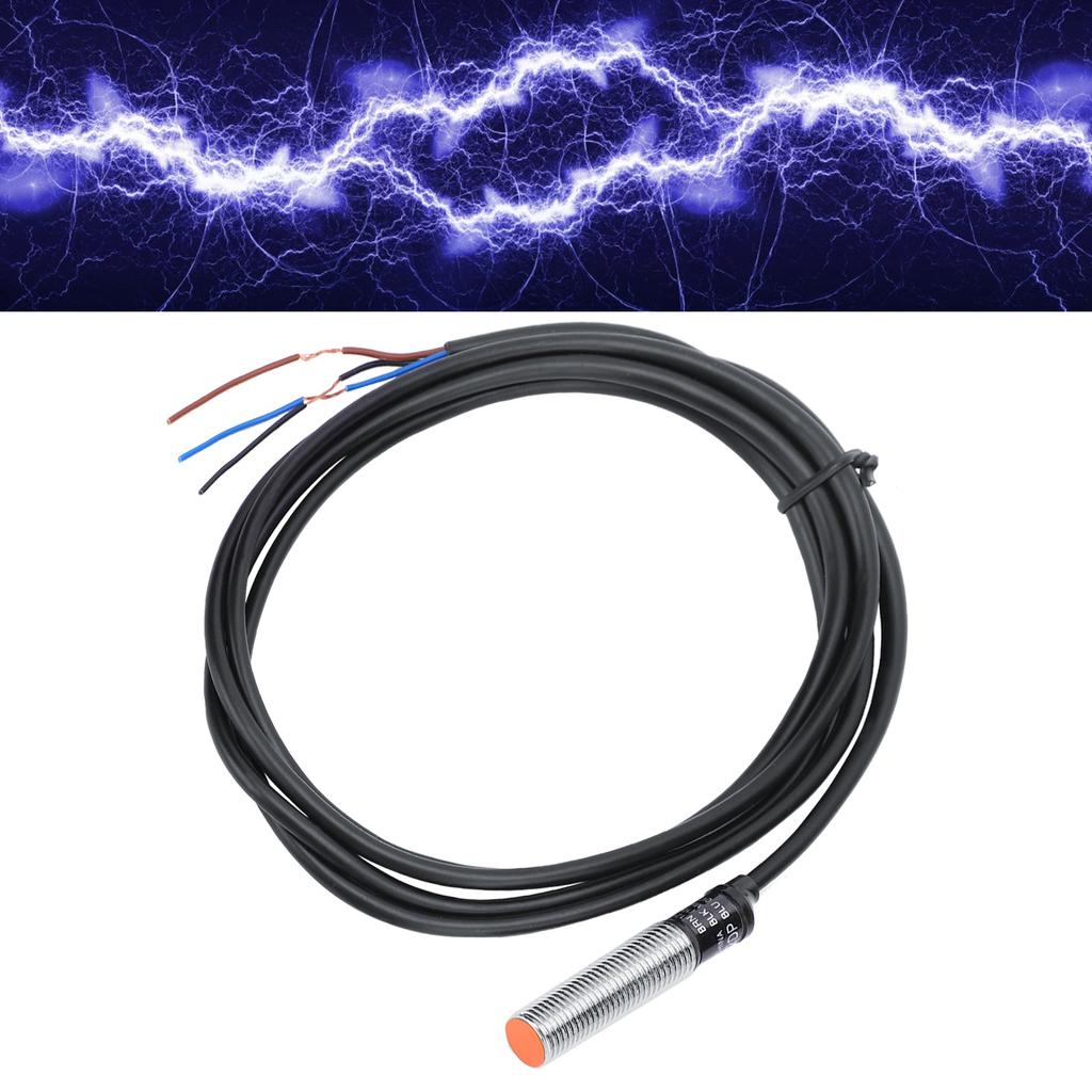 Бесконтактный датчик BERM Водонепроницаемый 3?Провод NPN NO Датчик PR12?2DP DC12?24В 5060Гц 200мА