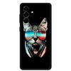 For Samsung Galaxy S25 FE 5G Case Soft Silicone TPU Black Phone Cover For Galaxy S25 FE 5G Protective Cartoon Bumper Coque S25FE