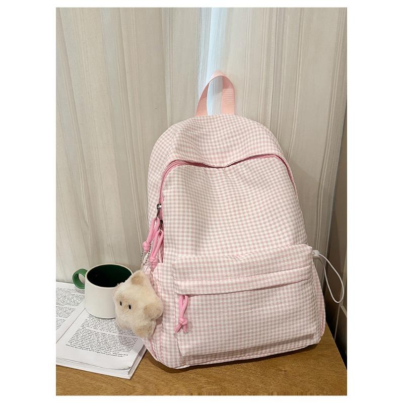 Школьный рюкзак новый свежий и милый клетчатый рюкзак для учеников средней школы легкий рюкзак большой вместимости