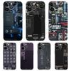 Прозрачный чехол-бампер с рисунком печатной платы для iPhone 16 15 14 13 12 Pro Max, TPU для iPhone 11 Pro Max 7 8 Plus XS XR